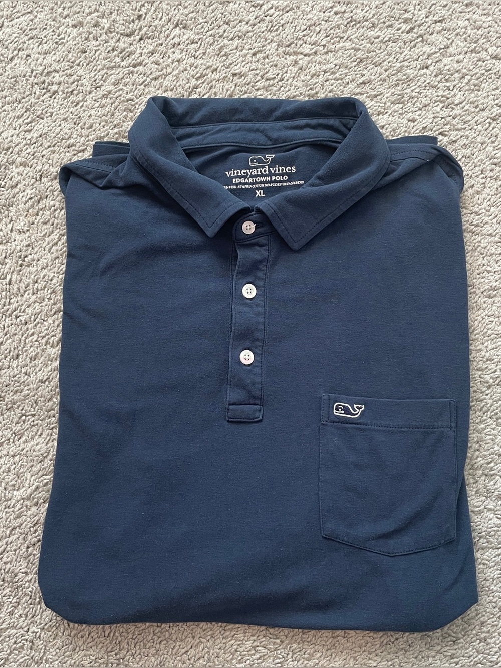 Vineyard Vines Men's Navy Edgartown Pocket Polo - XL